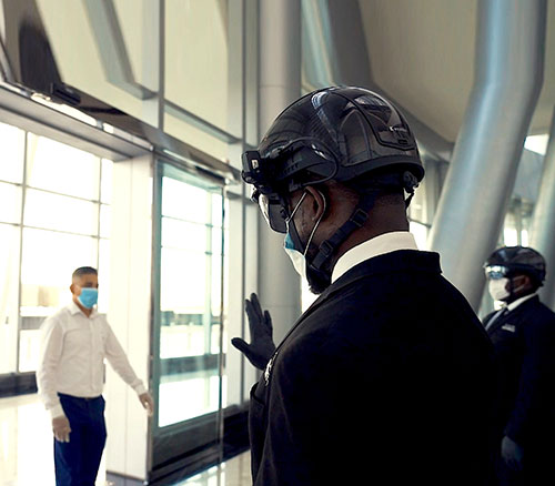“Smart Helmet” to Detect COVID-19 Infections in UAE