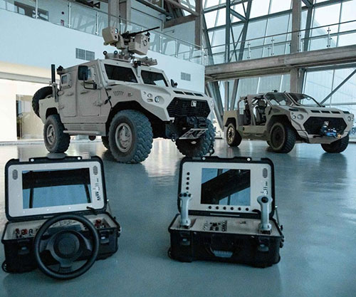 ADASI Unveils Armed Robotic Vehicle, Unmanned Ground Vehicles at IDEX