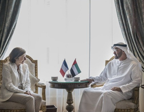 Abu Dhabi Crown Prince Receives French Armed Forces Minister