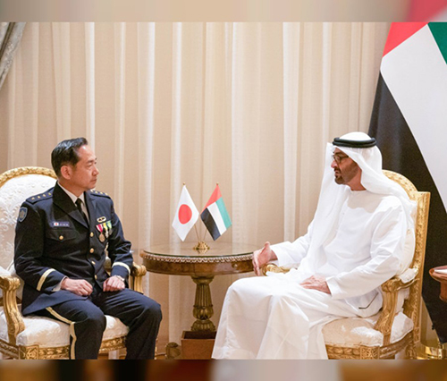Abu Dhabi Crown Prince Receives Japan’s Chief-of-Staff 
