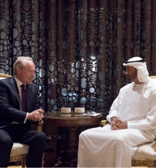 Abu Dhabi Crown Prince Receives Raytheon Chairman