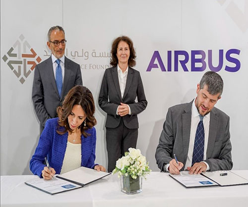 Airbus, Jordan’s Crown Prince Foundation Renew Agreement for University Students Training