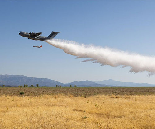 Airbus Tests Firefighting Kit on A400M