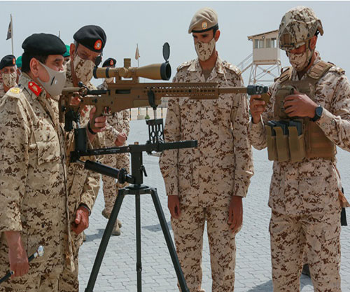 Bahrain’s King Attends Royal Tanks’ Shooting Exercise