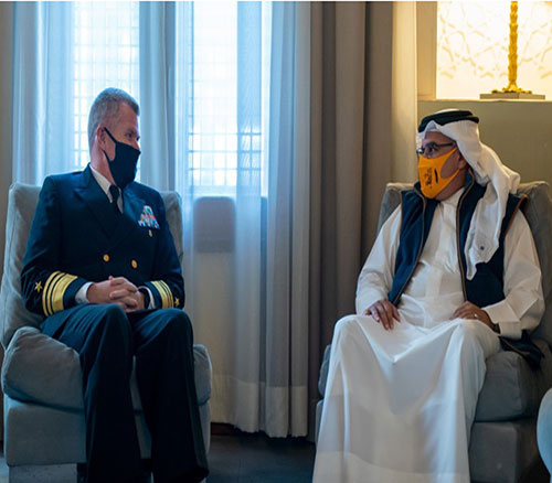 Bahrain’s Crown Prince Receives Commander of US 5th Fleet 