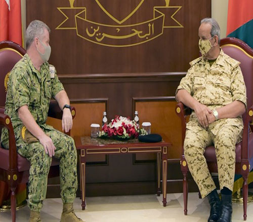 Bahrain’s Defense Chief Receives 5th Fleet, Combined Task Force Commanders