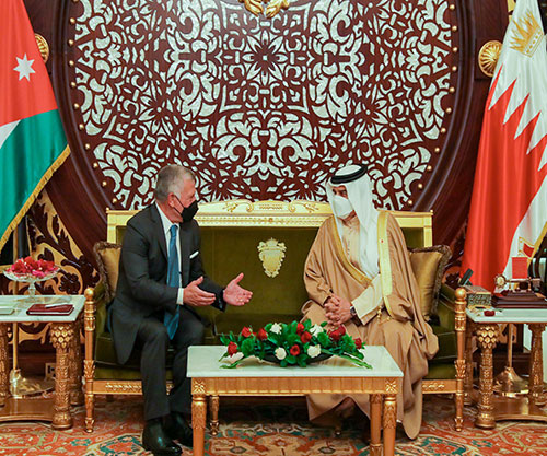 Bahrain’s King Receives Jordanian Counterpart
