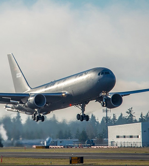 Boeing KC-46A Tanker for U.S. Air Force Passes First Flight