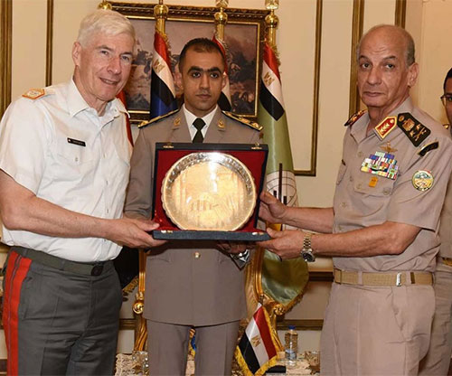Commander-In-Chief of Egyptian Armed Forces Receives Chairman of European Union Military Committee