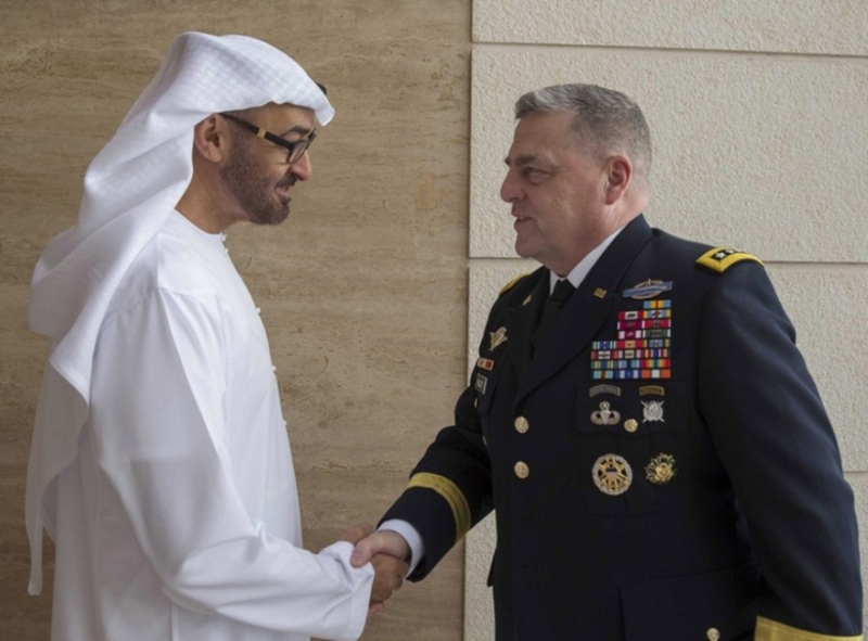 Crown Prince of Abu Dhabi Receives US Chief of Staff