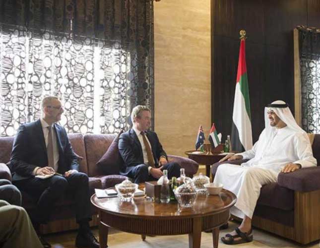 Abu Dhabi Crown Prince Meets Australian Defense Minister 