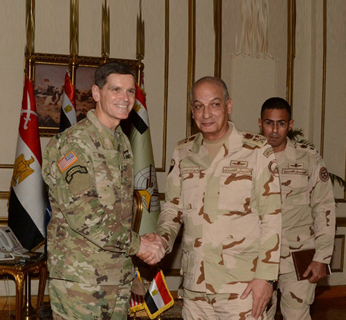 Egypt’s Defense Minister Meets Head of US Central Command 