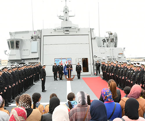Egyptian Navy’s MEKO-A200 Frigate Arrives to Alexandria Naval Base