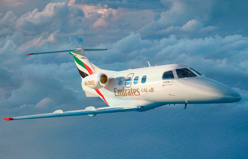 Emirates Flight Training Academy Orders Phenom 100E Jets