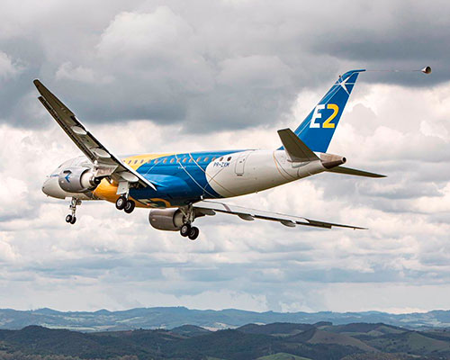 First Embraer E175-E2 Jet Completes Maiden Flight