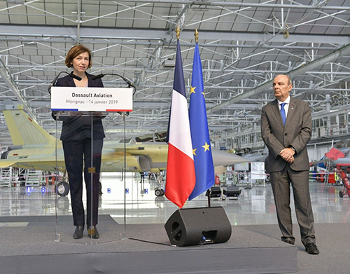 French Minister of Armed Forces Visits Dassault Aviation