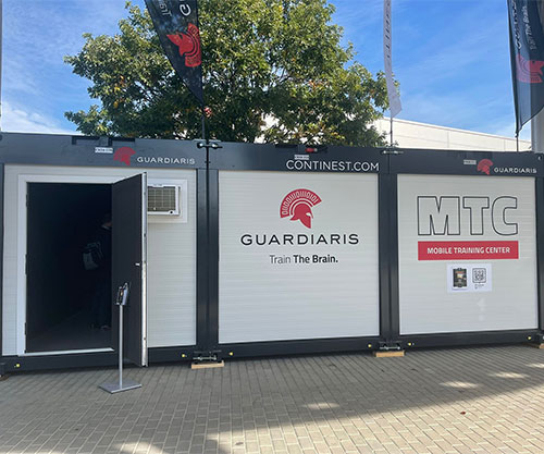 Guardiaris, Continest Reveal First Foldable Mobile Training Center