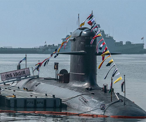 Indian Navy Receives Fifth Scorpene® Class Submarine INS VAGIR