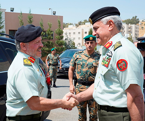 Jordanian King Visits Armed Forces General Command