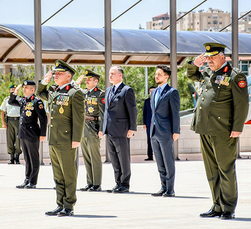 Jordanian King Attends Armed Forces Ceremony 
