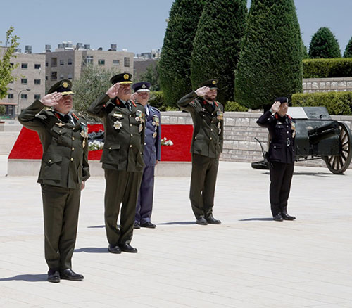 Jordanian King Attends Armed Forces Ceremony