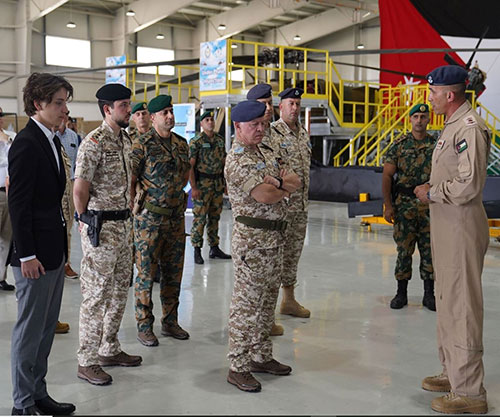 Jordanian King Visits King Abdullah II Airbase