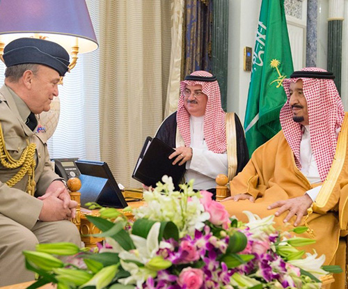 Saudi King Receives Chief of British Defense Staff