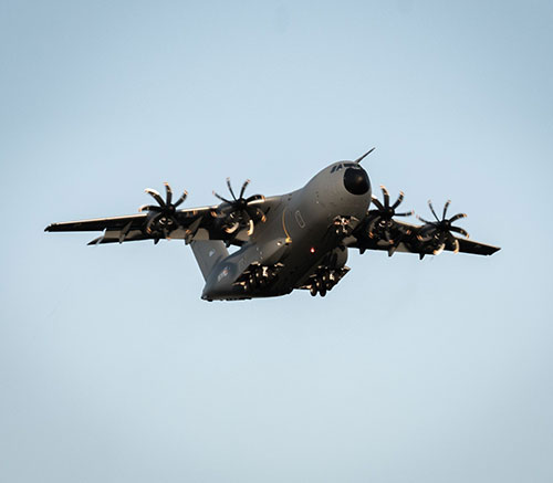 Luxembourg Armed Forces A400M Makes its Maiden Flight