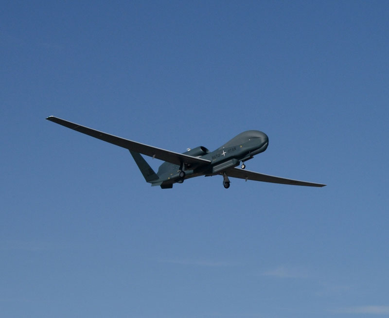 NATO Alliance Ground Surveillance Aircraft Takes Flight