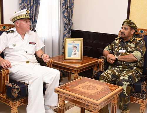 Oman’s Navy Commander Receives French Rear Admiral