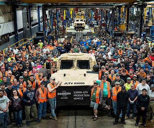 Oshkosh Defense Celebrates Production of 20,000th JLTV