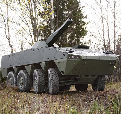 Patria Presents Armored Wheeled Vehicles, Sensors at IDEX