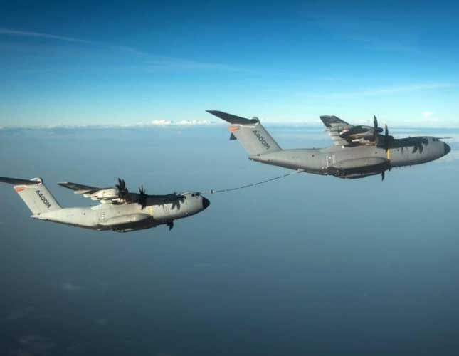 Two Airbus A400M Demo Refueling Contacts 