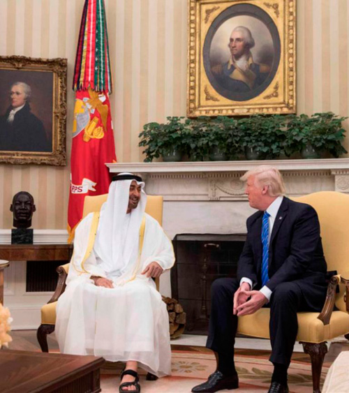 Abu Dhabi Crown Prince Meets US President, Defense Secretary