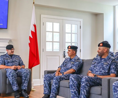 Royal Bahraini Naval Force in USA Receives HH Major Isa bin Salman Al Khalifa