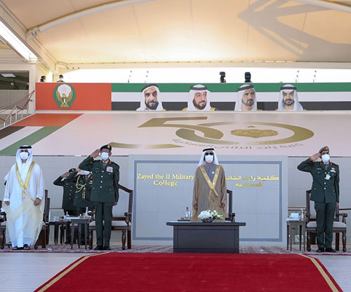 Ruler of Dubai Attends Graduation Ceremony at Zayed II Military College