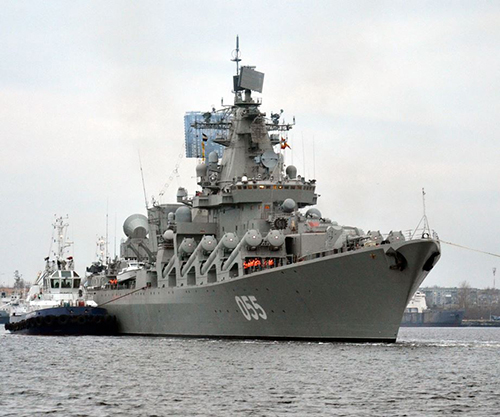 Russian Missile Cruiser Marshal Ustinov Makes Call at Port of Algiers 