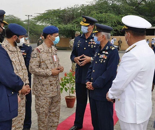 Saudi Air Base Commander Tours Joint Air Excellence Center Exercise in Pakistan