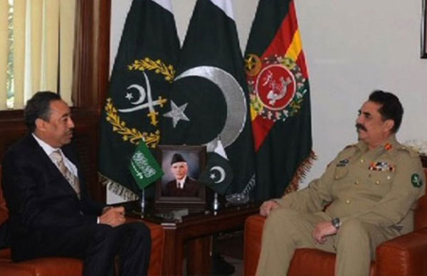 Saudi Assistant Defense Minister Meets Pakistani Army Chief