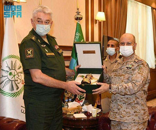 Saudi Chief of General Staff Receives Head of Russian General Staff Academy