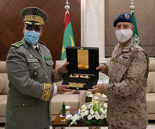 Saudi Chief of General Staff Receives Mauritanian Counterpart