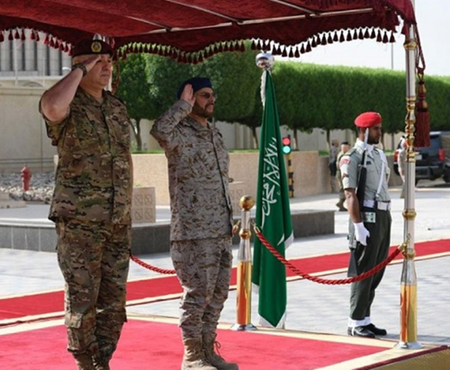 Saudi Chief-of-Staff Receives Lebanese Army Commander