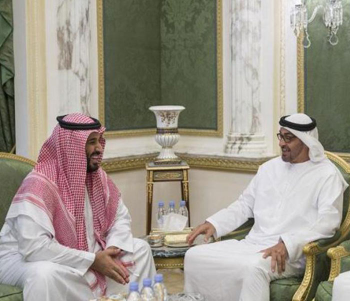 Saudi Defense Minister Meets Abu Dhabi Crown Prince