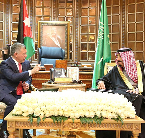 Saudi King, Crown Prince Receive Jordan’s King 