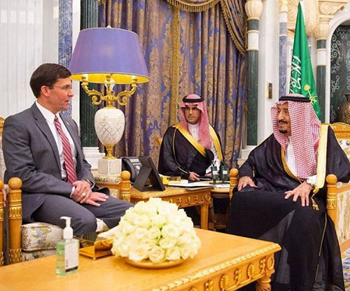 Saudi King, Defense Minister Receive US Defense Secretary