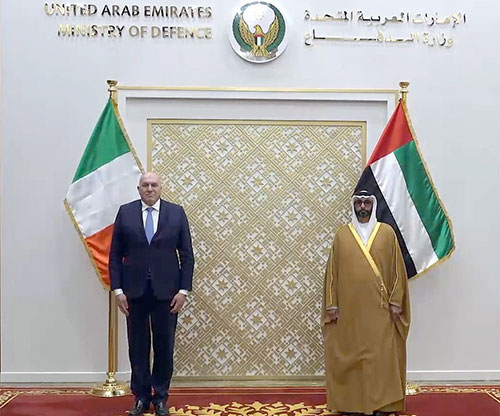 UAE Minister of State for Defence Affairs Receives Italian Defence Minister