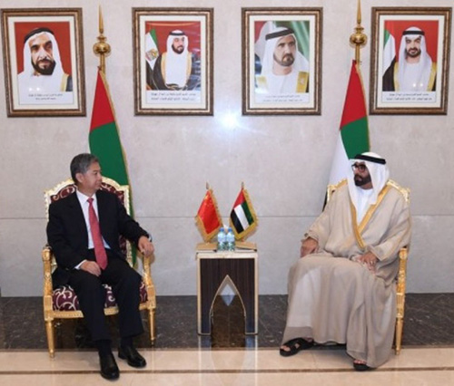 UAE Minister of State for Defense Meets Chinese Delegation
