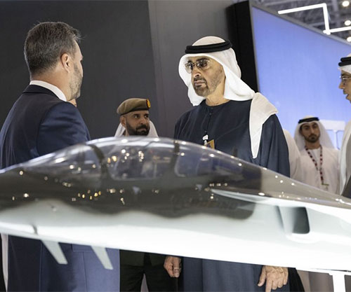 UAE President Visits Dubai Airshow 2023