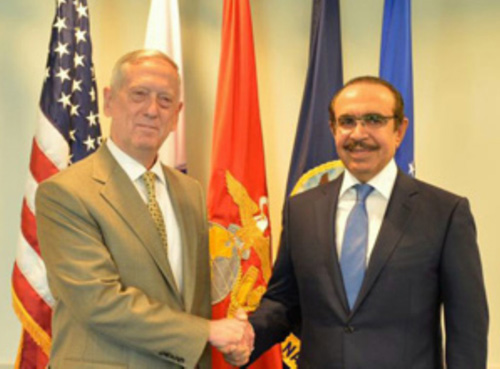 Bahrain S Interior Minister Meets Us Secretary Of Defense