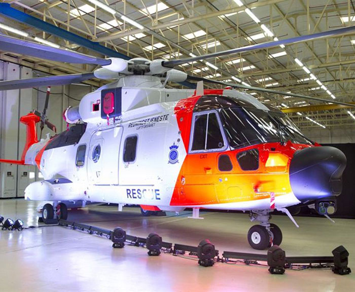 Unveiling of first Norwegian AW101 SAR